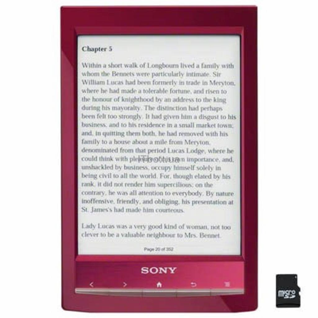 Электронная книга SONY PRS-T1 Red (PRS-T1/ RC). Купить с достав…