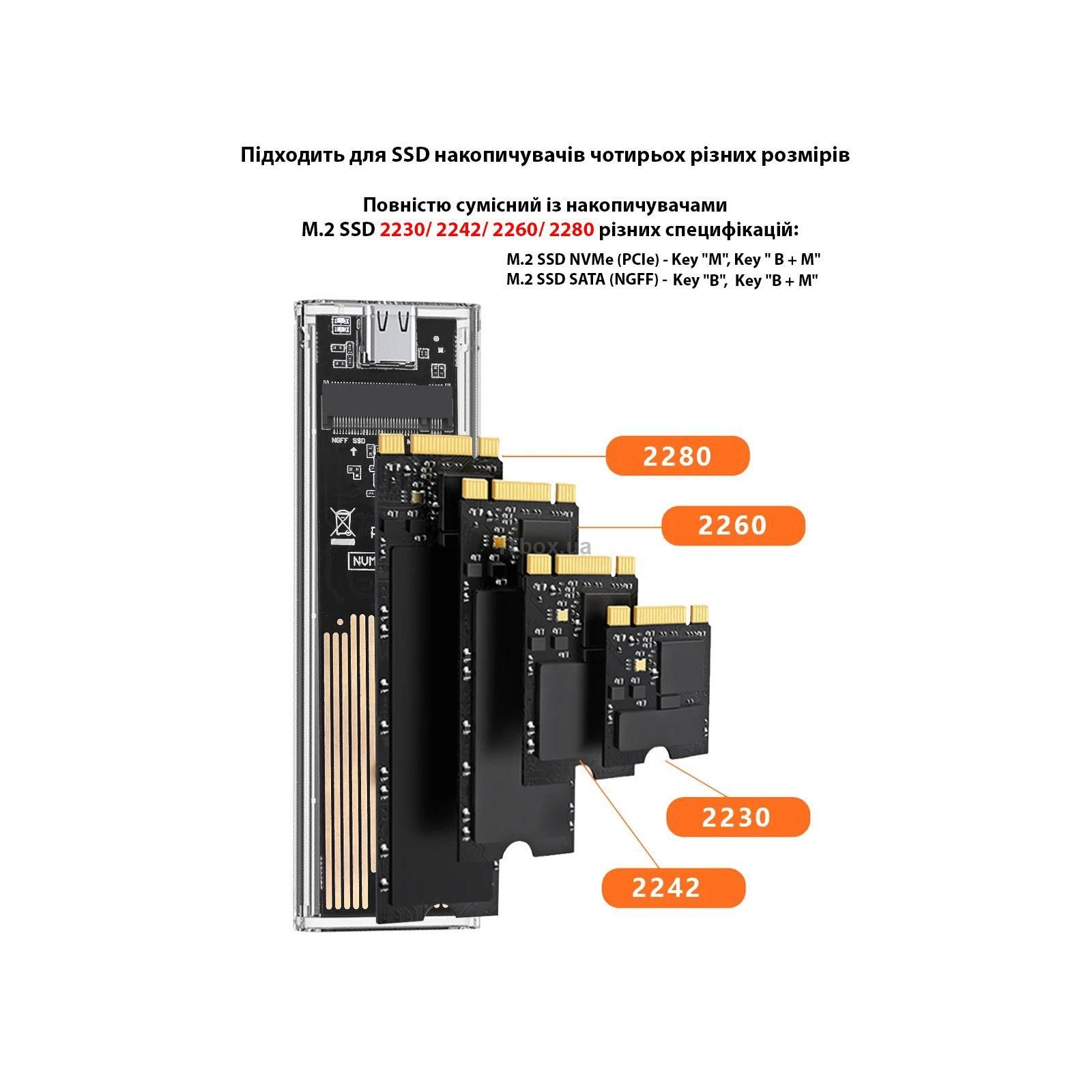 Dynamode M.2 SSD NVMe/SATA combo ч-з USB3.2 GEN2 Type-C DM-CAD-SSD09 ⏩ ...