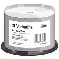 Диск CD Verbatim CD-R 700Mb 52x Cake box Printable Фото