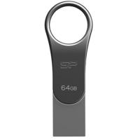 USB флеш накопитель Silicon Power 64GB Mobile C80 Silver USB 3.2 Фото