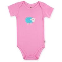 Боди детское Luvable Friends розовый из бамбука с овечкой Фото