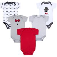 Боді дитяче Luvable Friends 5 шт з короткими рукавами для хлопчиків Фото