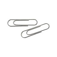 Скрепки канцелярские Axent rounded, nickel-plated, 50 мм, 100 шт. Фото