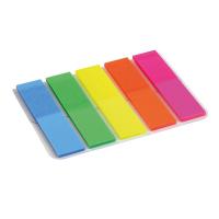 Стікер-закладка Axent Plastic bookmarks 5х12х50mm, 125шт, rectangles, ne Фото