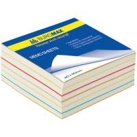 Папір для нотаток Buromax Rainbow 90х90х40мм, glued Фото