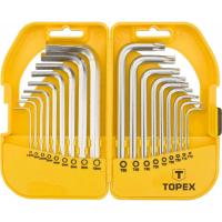 Набір інструментів Topex ключі шестигранні HEX и Torx, набір 18 шт.*1 уп. Фото