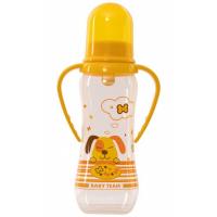 Бутылочка для кормления Baby Team с латексной соской и ручками, 250 мл 0+ Фото