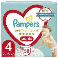 Подгузники Pampers Premium Care Pants Maxi Размер 4 (9-15 кг), 58 шт Фото
