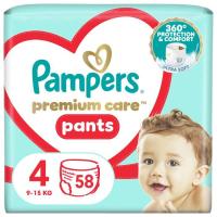 Подгузники Pampers Premium Care Pants Maxi Размер 4 (9-15 кг), 58 шт Фото