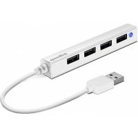 Концентратор Speedlink SNAPPY SLIM USB Hub, 4-Port, USB 2.0, Passive, Whi Фото