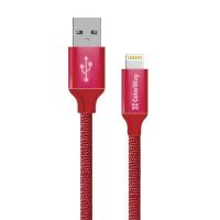 Дата кабель ColorWay USB 2.0 AM to Lightning 2.0m red Фото