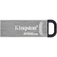 USB флеш накопичувач Kingston 256GB DT Kyson Silver/Black USB 3.2 Фото
