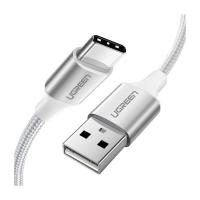 Дата кабель Ugreen USB 2.0 AM to USB-C 1.0m aluminum braid US288 whit Фото