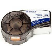 Стрічка для принтера етикеток Brady M21-750-595-RD vinyl, 19.05mm/6.4m. White on Red Фото