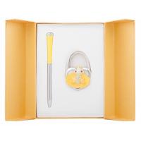 Ручка шариковая Langres набор ручка + крючок для сумки Fairy Tale Желтый Фото