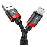 Дата кабель Baseus USB 2.0 AM to Lightning 1.0m Cafule Black-Red Фото