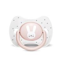 Пустышка Suavinex Hygge Уютные истории 18+ мес. розовый зайчик Фото