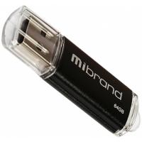USB флеш накопичувач Mibrand 64GB Cougar Black USB 2.0 Фото
