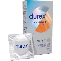 Презервативи Durex Invisible XL ультратонкі збільшеного розміру (ширш Фото