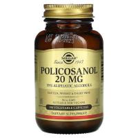 Трави Solgar Поликозанол, 20 мг, Policosanol, 100 вегетарианск Фото