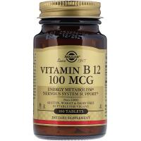 Витамин Solgar Вітамін В12 (Ціанокобаламін), Vitamin B12, 100 мк Фото