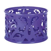 Подставка для скрепок Buromax BAROCCO, металлическая, фиолетовая Фото