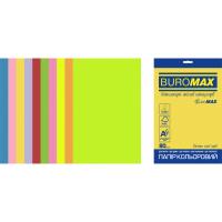 Бумага Buromax А4, 80g, NEON+INTENSIVE, 10colors, 20sh, EUROMAX Фото