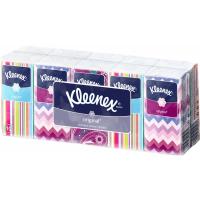 Серветки косметичні Kleenex Original двухслойные 10 пачек по 10 шт. Фото