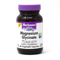 Минералы Bluebonnet Nutrition Магний Глицинат, 400 Мг, Magnesium Glycinate, 60 Фото
