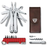 Мультитул Victorinox SwissTool Spirit X Plus Ratchet Leather Case Фото