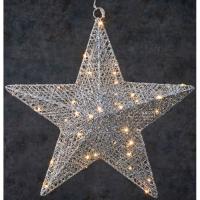 Гирлянда Luca Lighting Зірка 30 см 30 LED Срібляста Фото