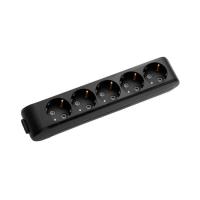 Колодка для удлинителя Panasonic X-tendia с заземлением 5 гнезда black Фото
