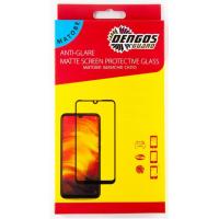 Стекло защитное Dengos Full Glue Matte для iPhone 13/13 Pro (black) Фото