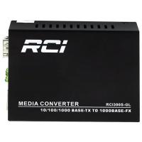 Медіаконвертер RCI 1G, SFP slot, RJ45, standart size metal case Фото