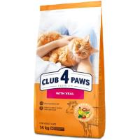 Сухий корм для кішок Club 4 Paws Преміум. З телятиною 14 кг Фото