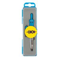 Циркуль ZiBi BASIS в пенале + запасной грифель, голубой, KIDS L Фото