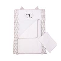 Пеленальный матрасик Верес Smiling animals white-grey (50*70) Фото