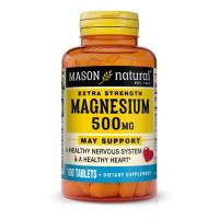 Минералы Mason Natural Магний 500мг, Magnesium Extra Strength, 100 табле Фото