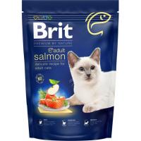 Сухий корм для кішок Brit Premium by Nature Cat Adult Salmon 300 г Фото