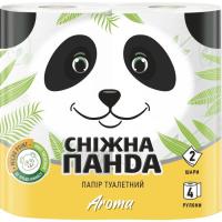 Туалетная бумага Сніжна Панда Aroma 2 слоя 4 рулона Фото