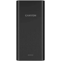 Батарея універсальна Canyon 20000mAh, Input 5V/2A, Output 5V/2.1A(Max), Black Фото