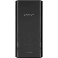Батарея універсальна Canyon 20000mAh, Input 5V/2A, Output 5V/2.1A(Max), Black Фото