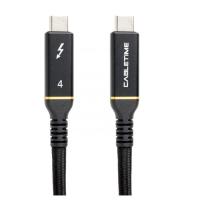 Дата кабель PowerPlant USB-C to USB-C 1.0m USB4 40Gbps, 100W, 20V/ 5A, 4K Фото