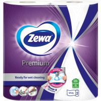 Бумажные полотенца Zewa Premium 2 шари 90 відривів 2 рулони Фото