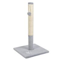 Дряпка (когтеточка) для котов Природа Д01 столбик 67 см (серая) Фото