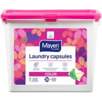 Капсули для прання Mayeri для кольорових тканин 36 шт. Фото