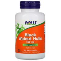 Трави Now Foods Чорний Горіх 500 мг, Black Walnut Hulls, 100 вегет Фото