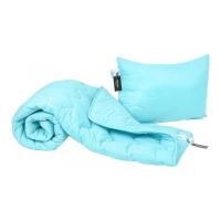 Ковдра MirSon Набір Бавовняний №1706 Eco Light BLue Ковдра 172х2 Фото