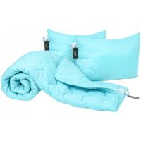 Ковдра MirSon Набор шелковый 1691 Eco Light Blue Одеяло 200х220+ Фото