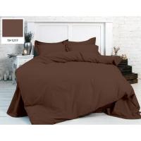 Простирадло MirSon Бязь Premium 19-1217 Chocolate Perla 200х220 см Фото